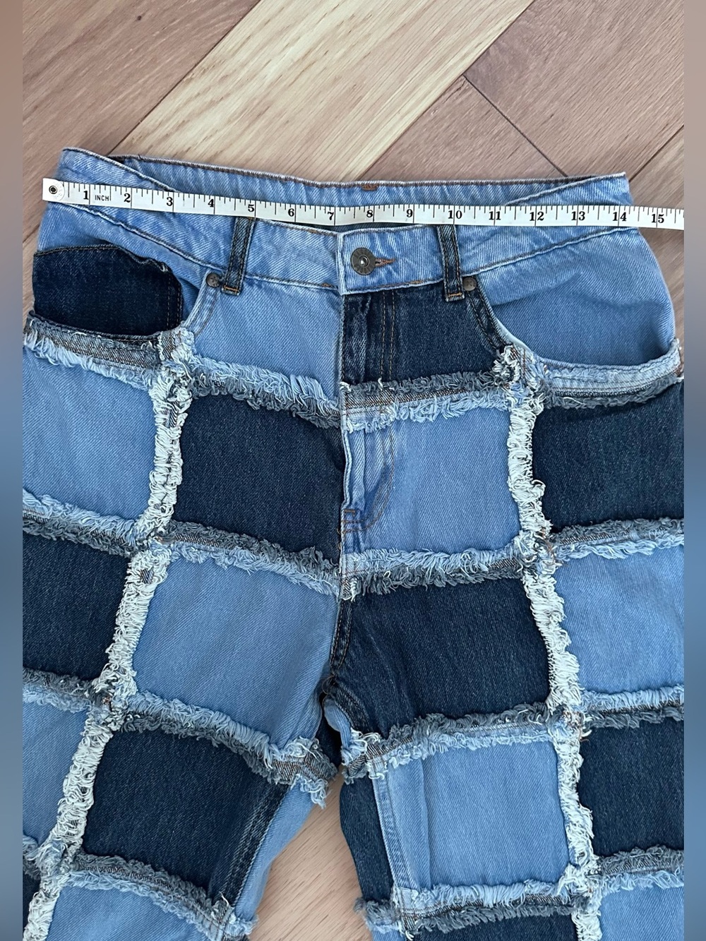 Patchwork Ragged jeans - Picture 9 of 16